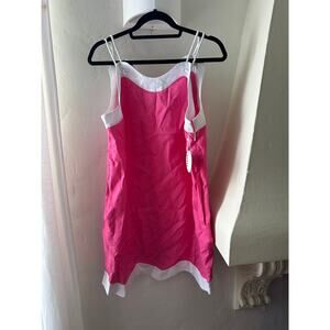 STAUD Renata Linen Mini Dress Blossom L